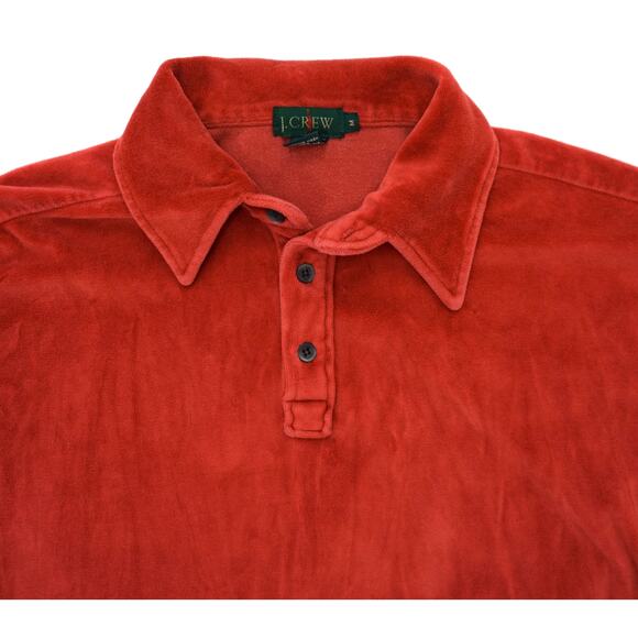 J. Crew Red Long Sleeve Polo Shirt - Picture 3 of 6